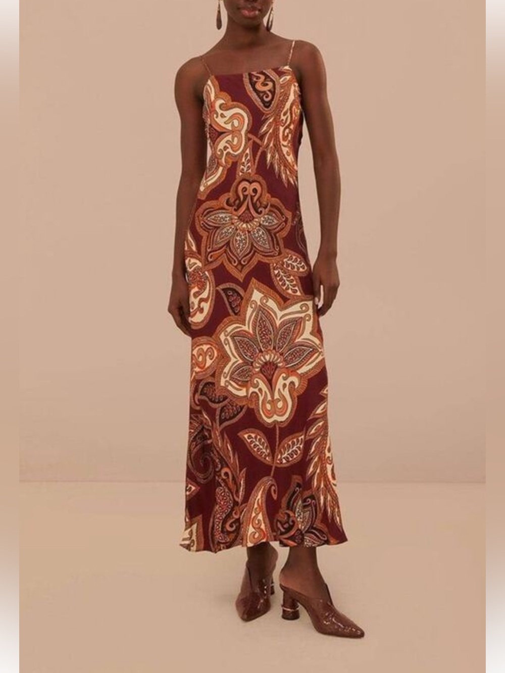 Farm rio leopard paisley maxi dress